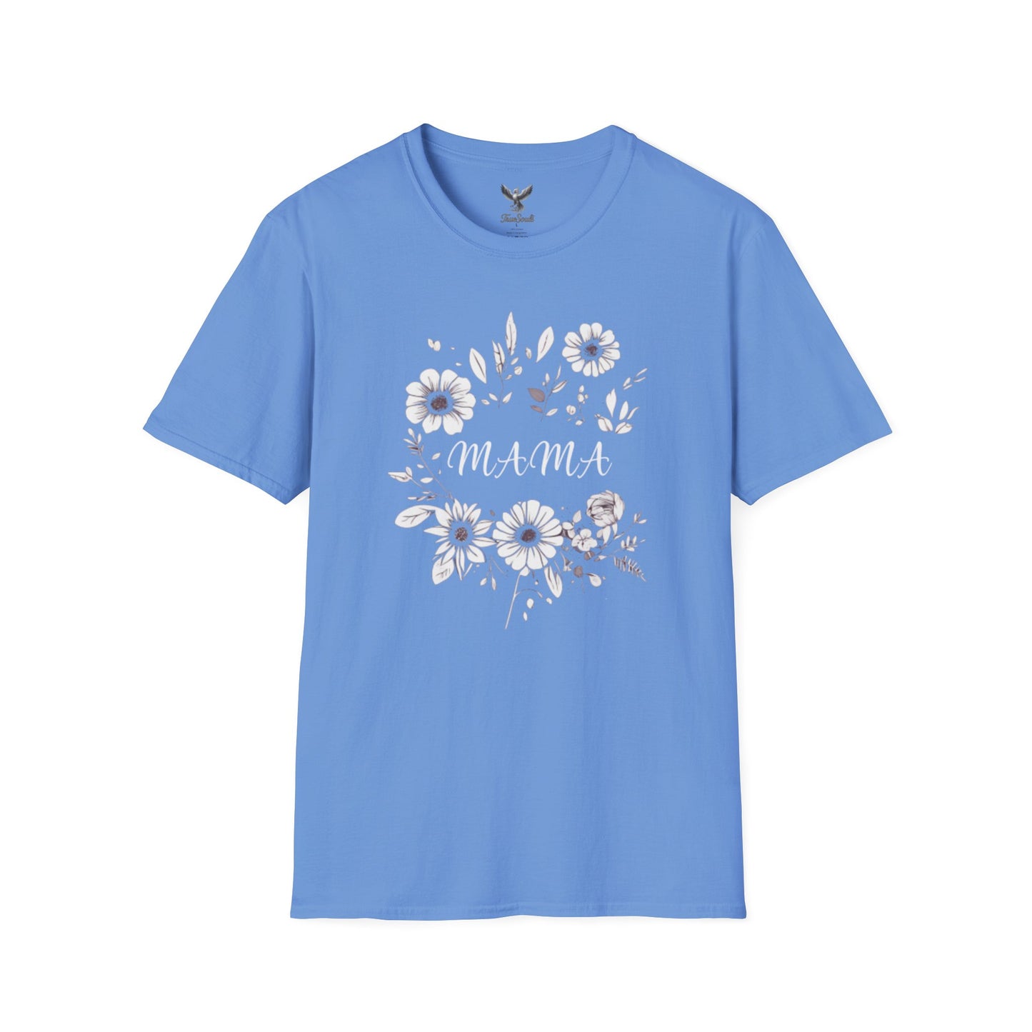 Mama- Flowers - Unisex Softstyle T-Shirt Graphic