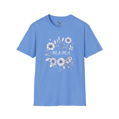 Mama- Flowers - Unisex Softstyle T-Shirt Graphic