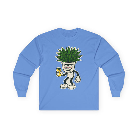 Pot Head - Long Sleeve Tee - Unisex Ultra Cotton Shirt