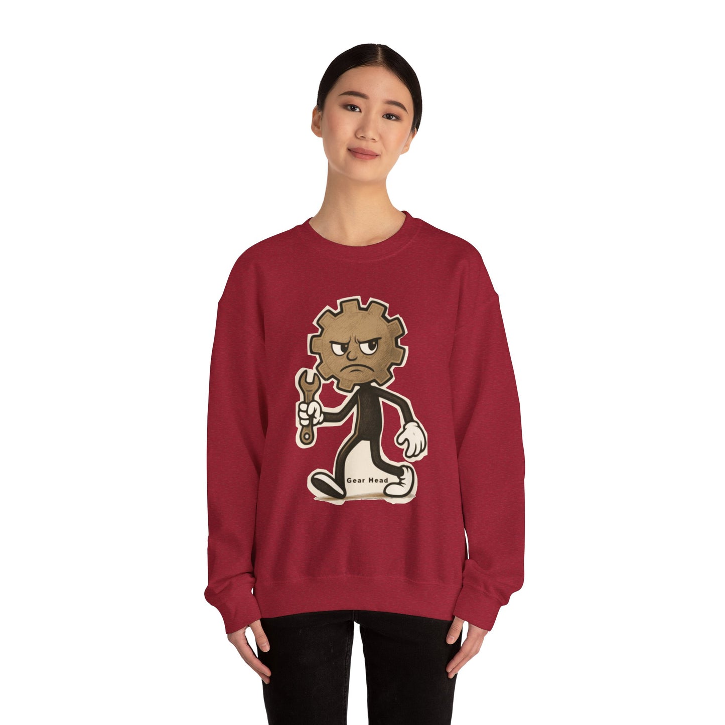 Gear Head - Unisex Crewneck Sweatshirt - Comfortable Stylish Apparel for Everyday Wear