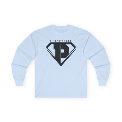 City of Steel Black Out - Long Sleeve Tee - Unisex Ultra Cotton Shirt