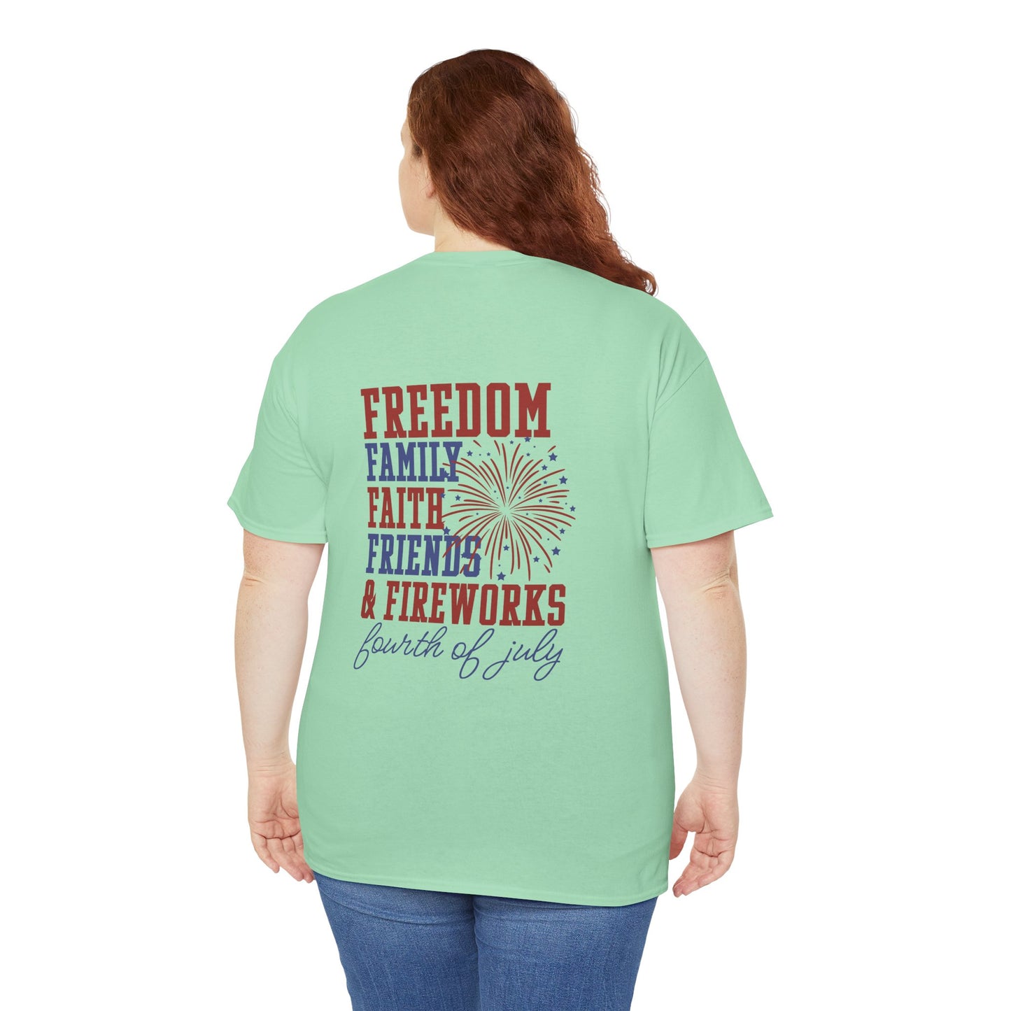 Fourth of July Freedom Tee - Unisex Cotton Shirt for Independence Day - Direct to Garment