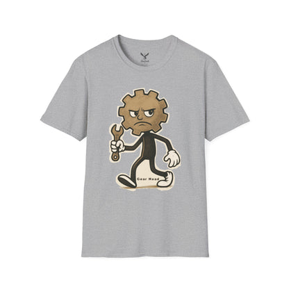 Gear Head - Funny T-Shirt - Unisex Softstyle Tee
