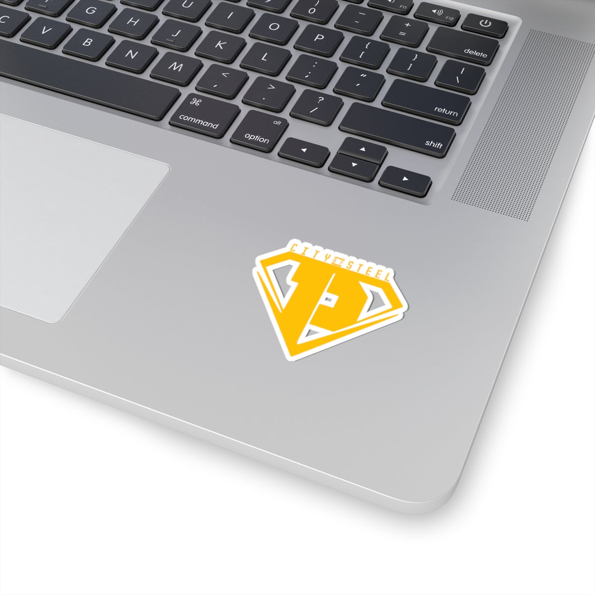City of Steel Kiss-Cut Stickers - Perfect for Personalizing Laptops, Water Bottles, Cars, etc.