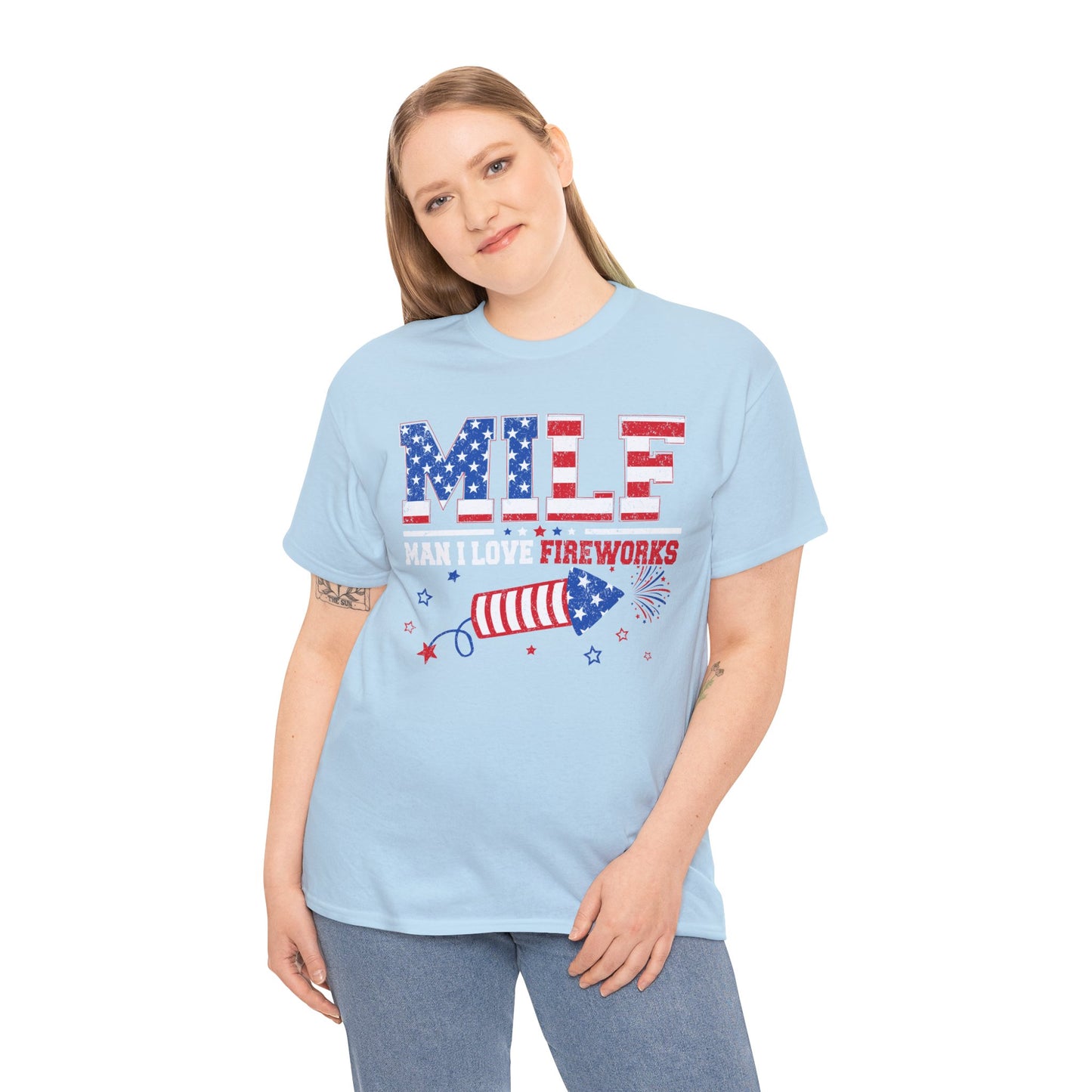 Patriotic MILF Fireworks Tee - Direct to Garment
