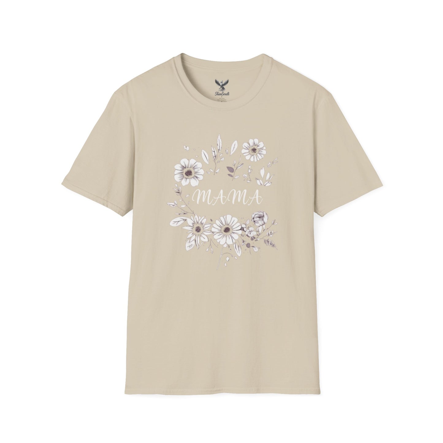 Mama- Flowers - Unisex Softstyle T-Shirt Graphic