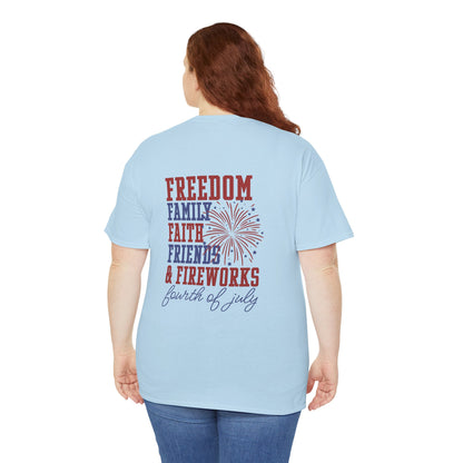 Fourth of July Freedom Tee - Unisex Cotton Shirt for Independence Day - Direct to Garment
