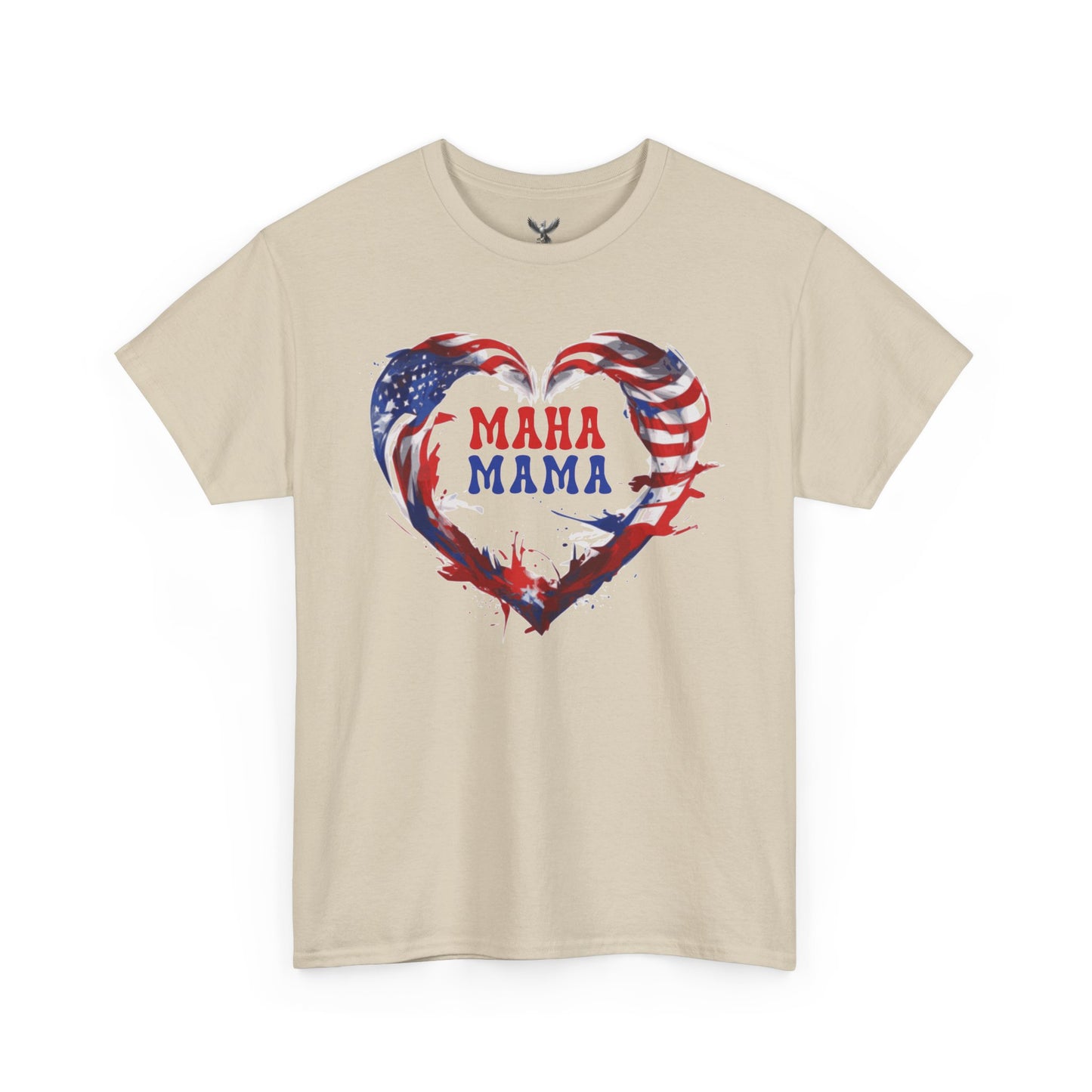 MAHA Mama Patriotic Heart Tee