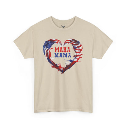MAHA Mama Patriotic Heart Tee