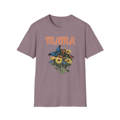 Mama - Flower Bouquet - Unisex Softstyle T-Shirt Graphic