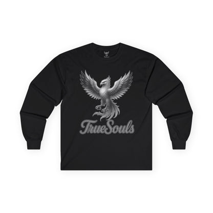 True Souls Black and White Phoenix Logo Long Sleeve Tee