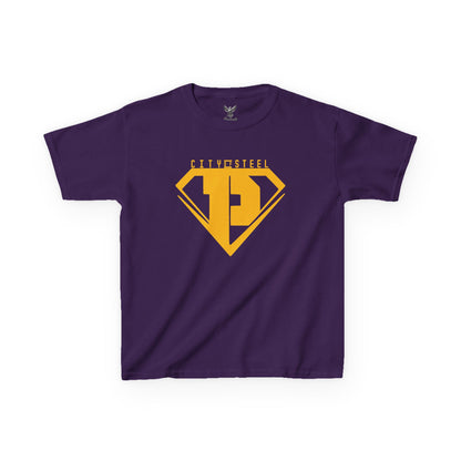 Kids Unisex City of Steel Heavy Cotton Tee