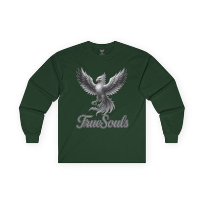 True Souls Black and White Phoenix Logo Long Sleeve Tee