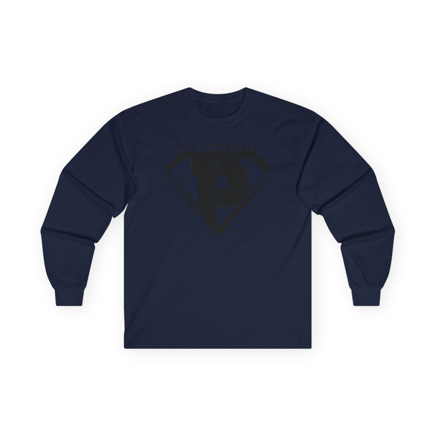 City of Steel Black Out - Long Sleeve Tee - Unisex Ultra Cotton Shirt