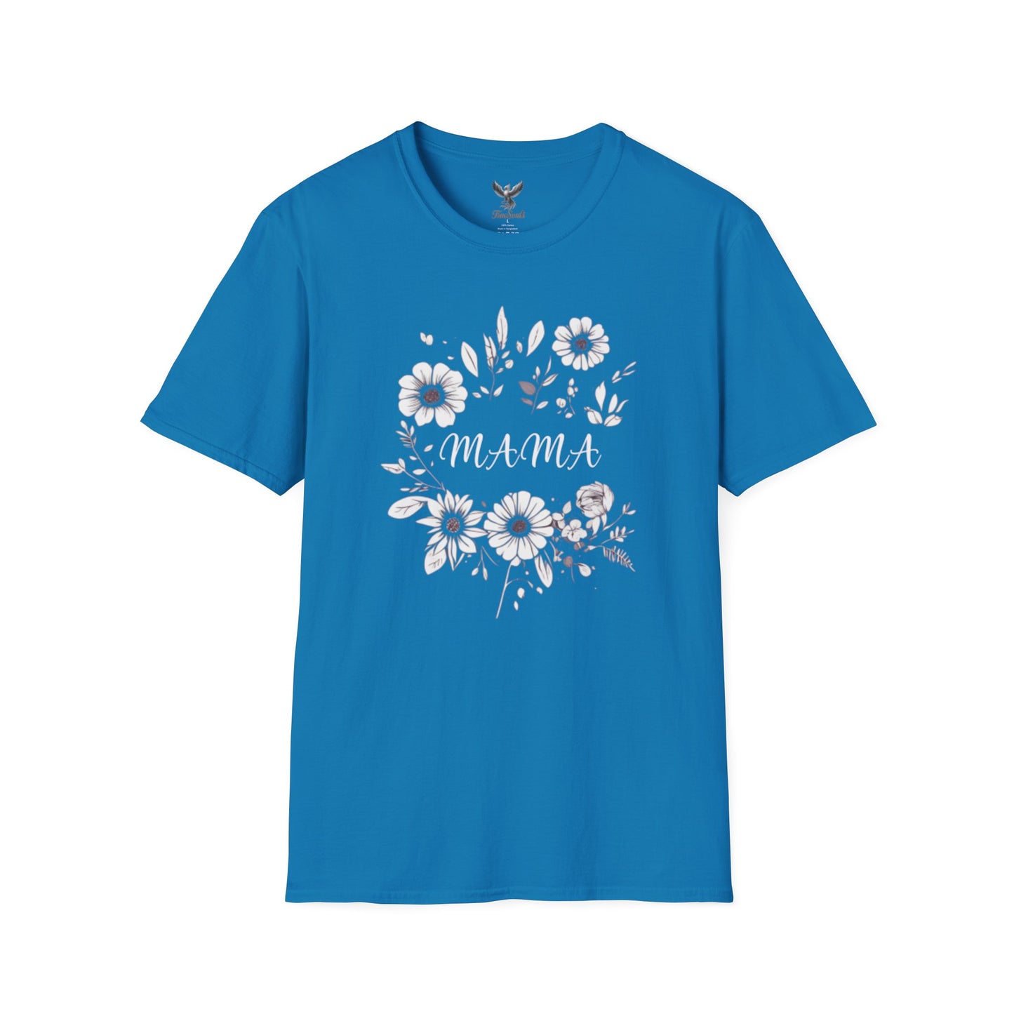 Mama- Flowers - Unisex Softstyle T-Shirt Graphic