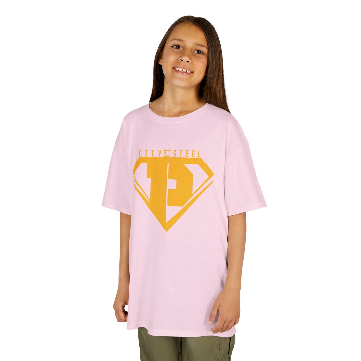 Kids Unisex City of Steel Heavy Cotton Tee