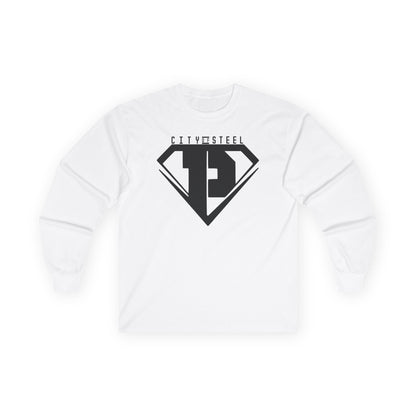 City of Steel Black Out - Long Sleeve Tee - Unisex Ultra Cotton Shirt