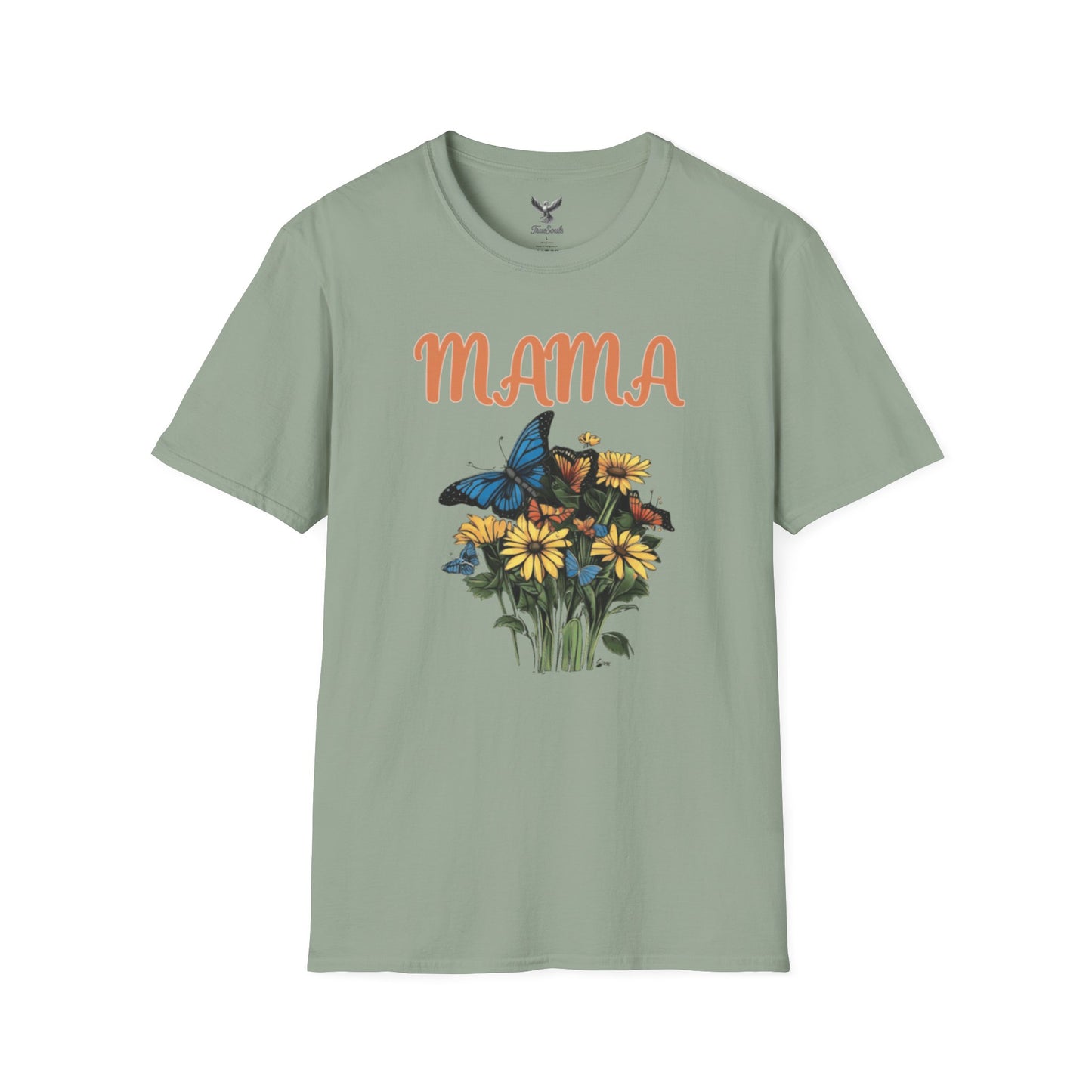 Mama - Flower Bouquet - Unisex Softstyle T-Shirt Graphic