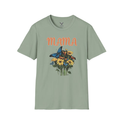 Mama - Flower Bouquet - Unisex Softstyle T-Shirt Graphic