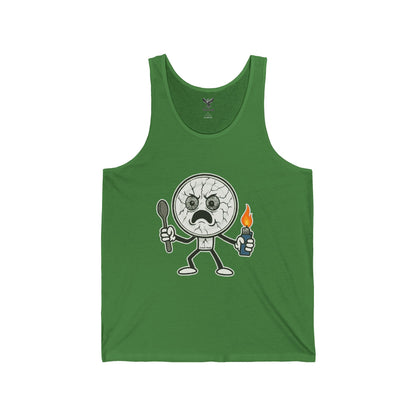 Crack Head - Unisex Jersey Tank - Bold Graphic Tee for Everyday Wear