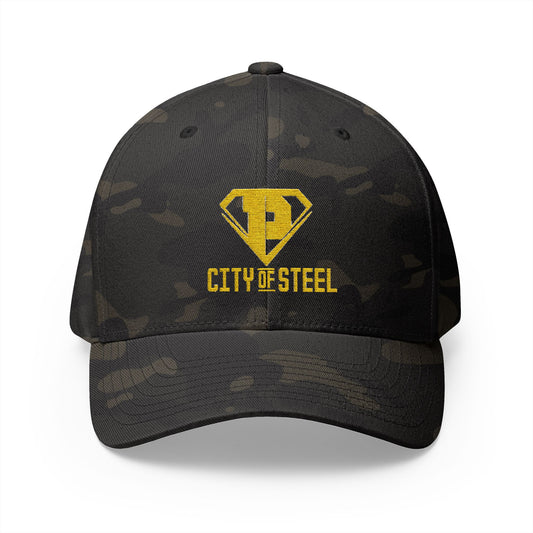 City Of Steel - Stylish Embroidered Cap - Custom Hat, Gift for Sports Fans, Casual Wear, Unisex Accessory, Summer Essentials