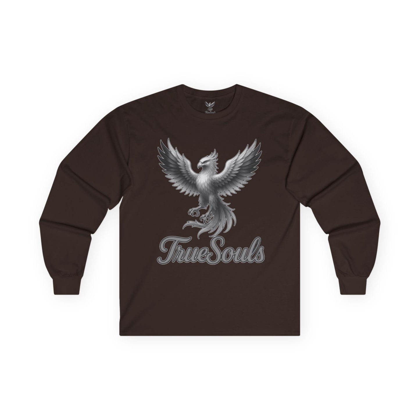True Souls Black and White Phoenix Logo Long Sleeve Tee