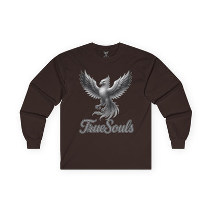 True Souls Black and White Phoenix Logo Long Sleeve Tee