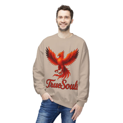 TrueSouls Red Phoenix Crewneck Sweatshirt