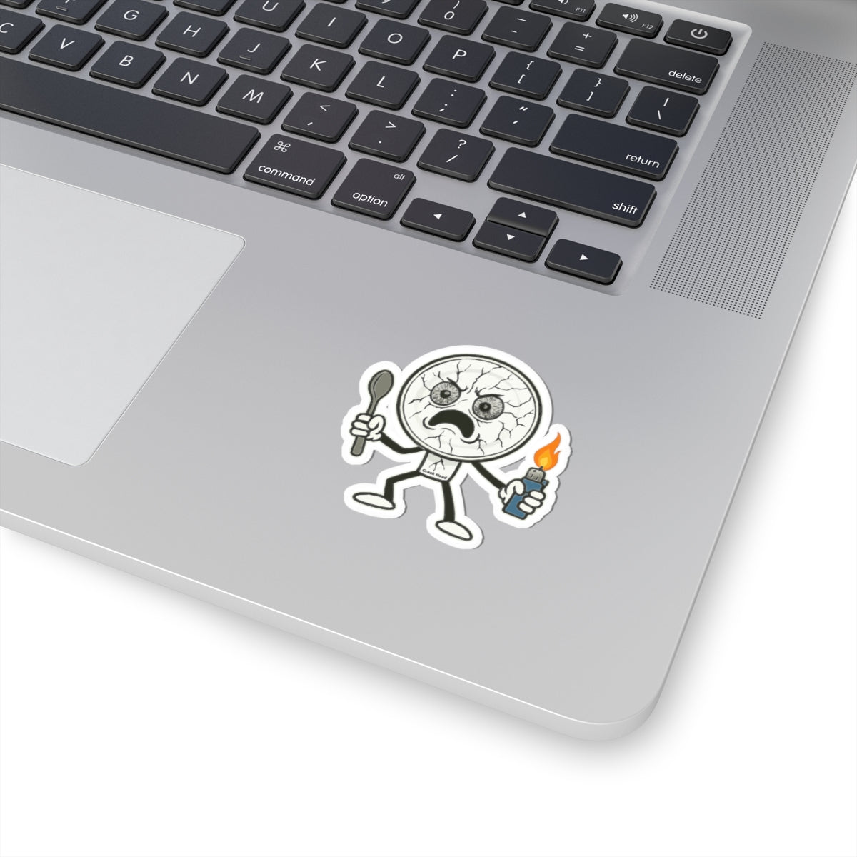 Crack Head Kiss-Cut Stickers - Bold Urban Design for Laptops, Water Bottles, Cars etc.