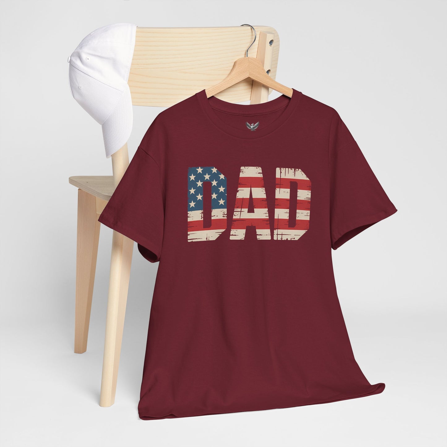 Patriotic Dad Tee - Unisex Heavy Cotton Shirt, Perfect for Father’s Day, Celebrations, Gifts, Casual Wear, BBQs