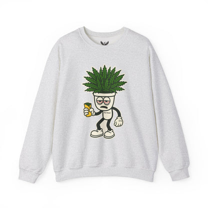 Pot Head - Unisex Crewneck Sweatshirt - Comfortable Stylish Apparel for Everyday Wear