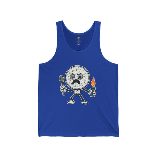 Crack Head - Unisex Jersey Tank - Bold Graphic Tee for Everyday Wear