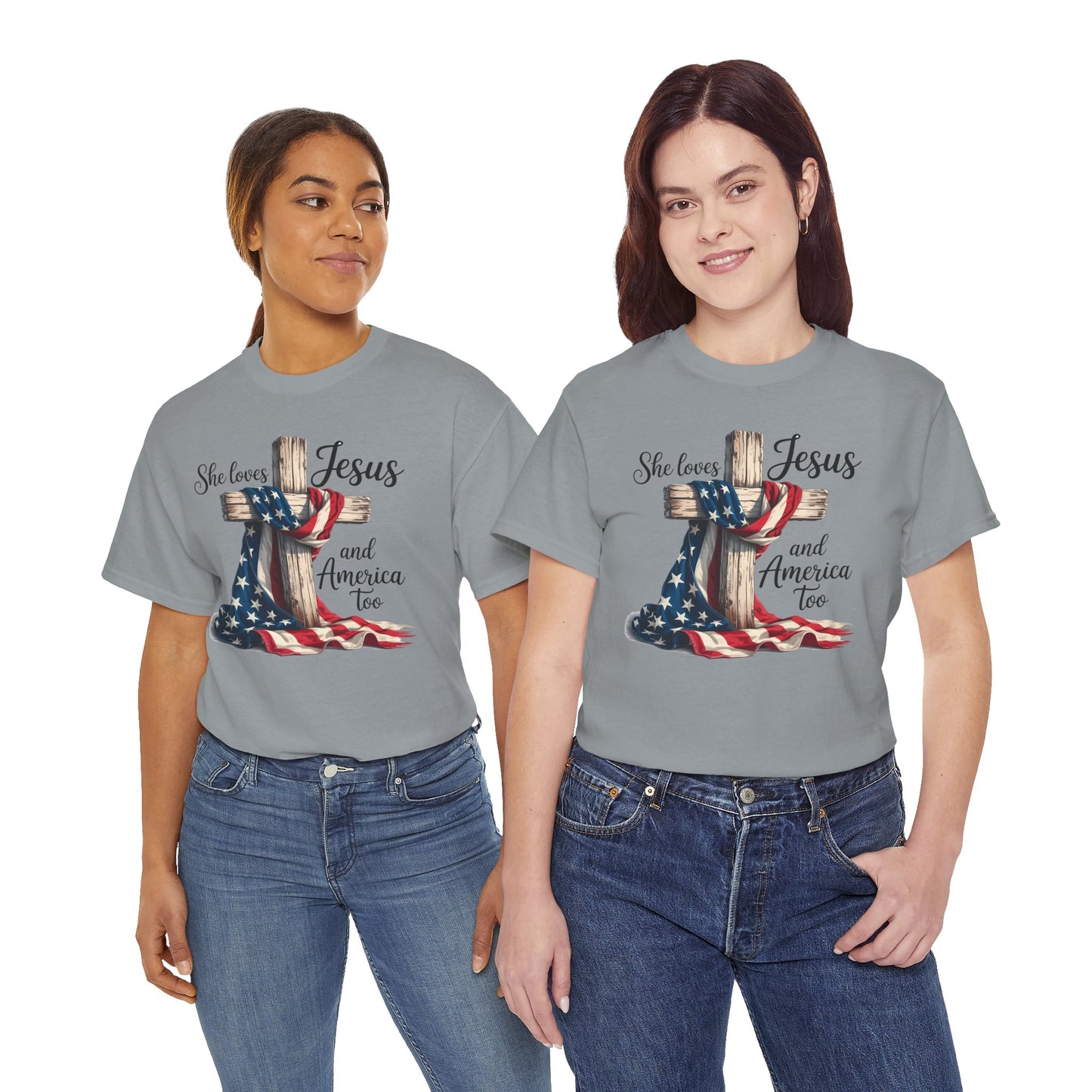 She Loves Jesus and America Too - Direct to Garment