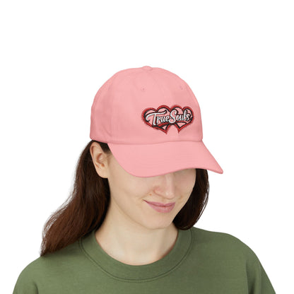 True Souls Double Heart Embroidered Baseball Hat