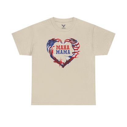 MAHA Mama Patriotic Heart Tee
