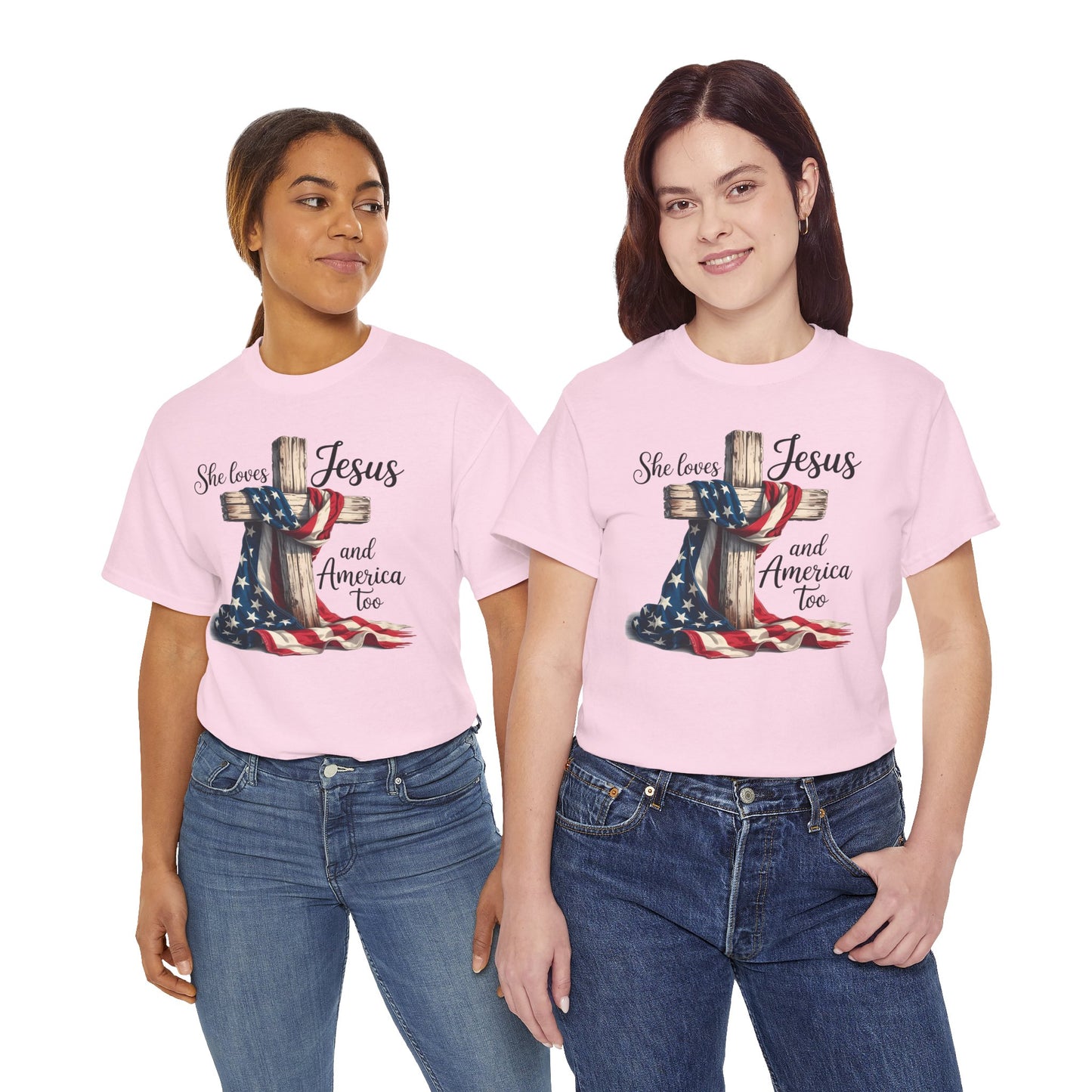 She Loves Jesus and America Too - Direct to Garment