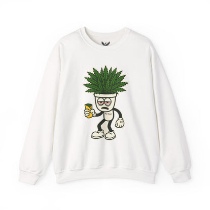 Pot Head - Unisex Crewneck Sweatshirt - Comfortable Stylish Apparel for Everyday Wear