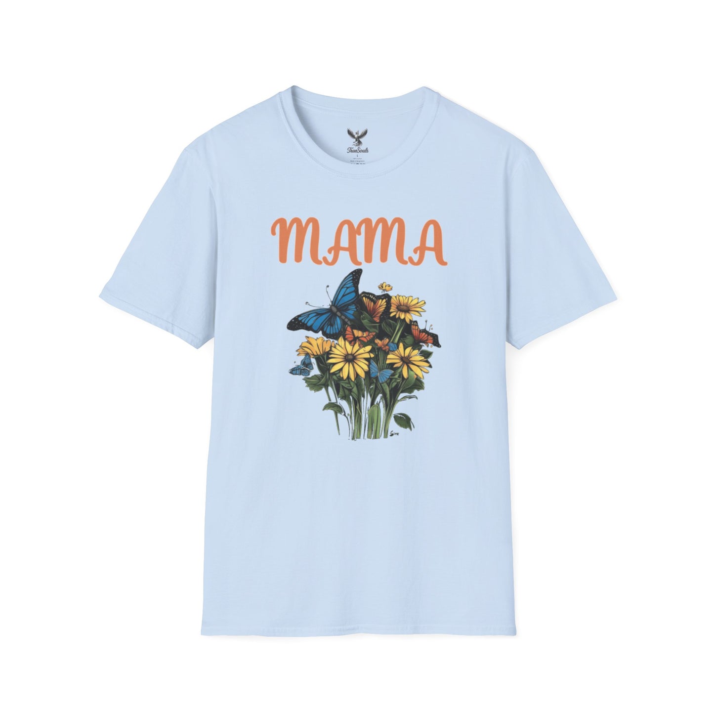 Mama - Flower Bouquet - Unisex Softstyle T-Shirt Graphic