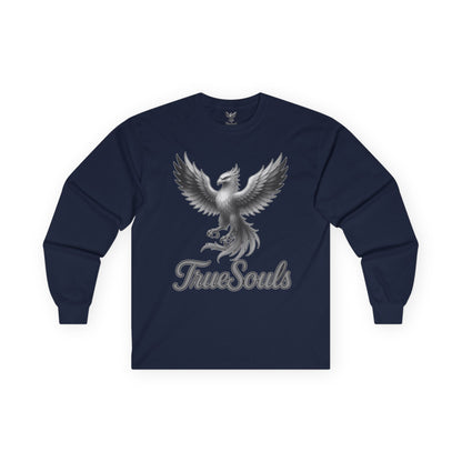 True Souls Black and White Phoenix Logo Long Sleeve Tee