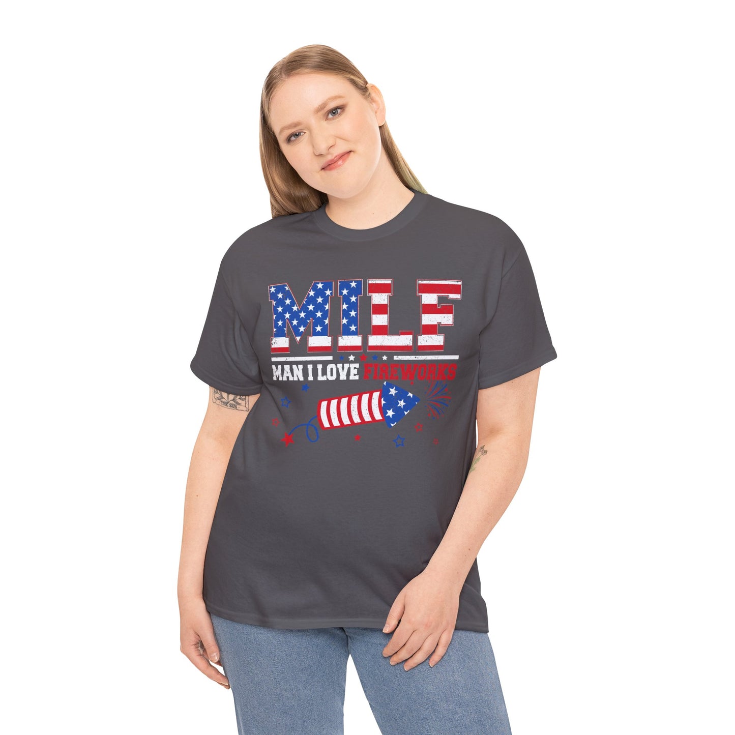Patriotic MILF Fireworks Tee - Direct to Garment