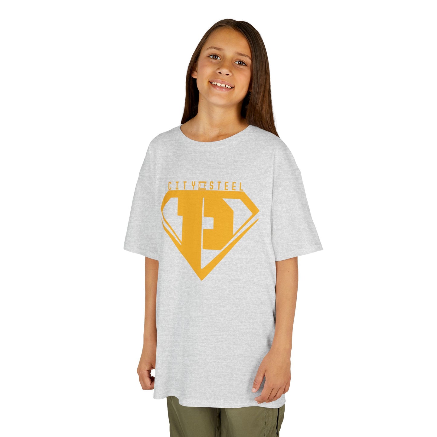 Kids Unisex City of Steel Heavy Cotton Tee