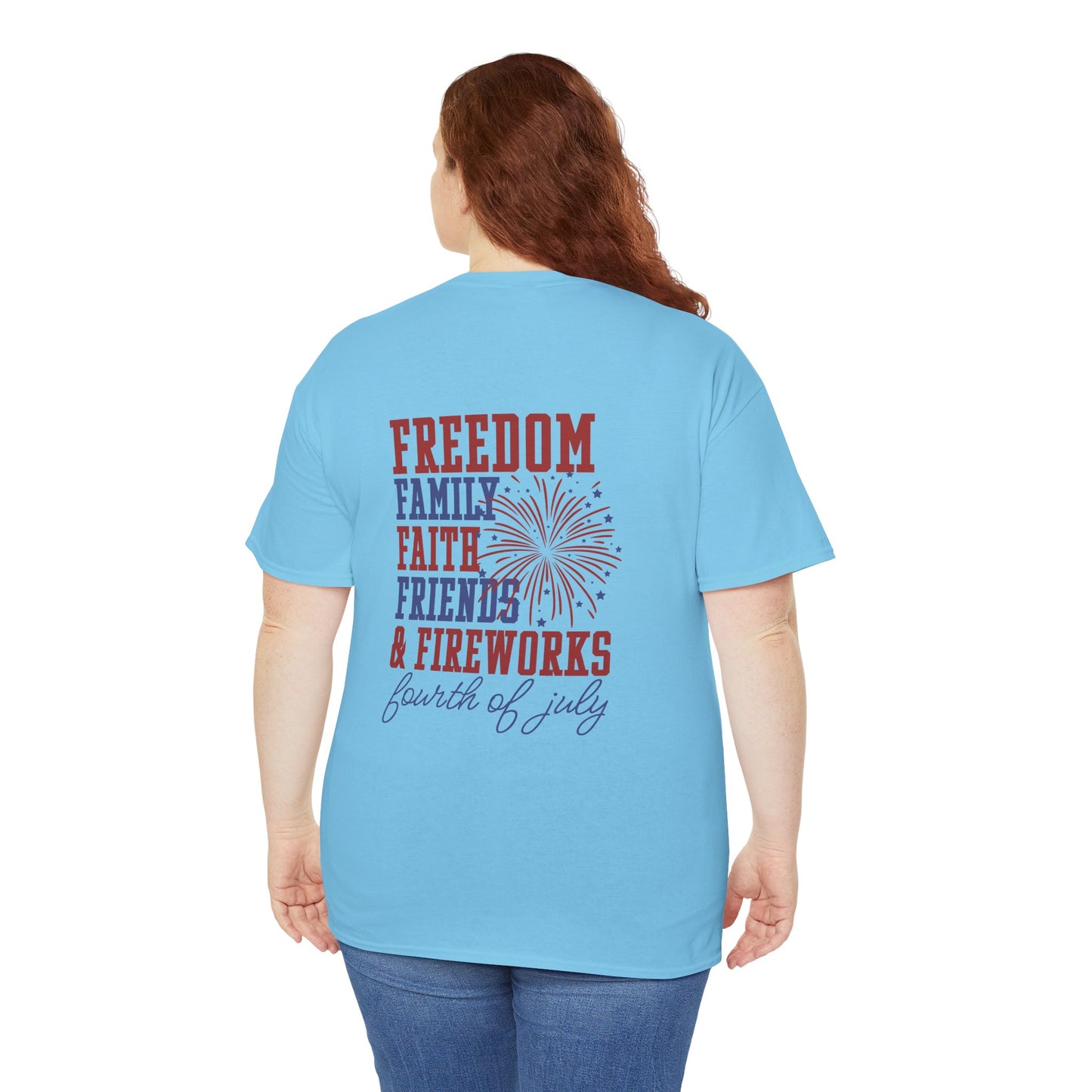 Fourth of July Freedom Tee - Unisex Cotton Shirt for Independence Day - Direct to Garment