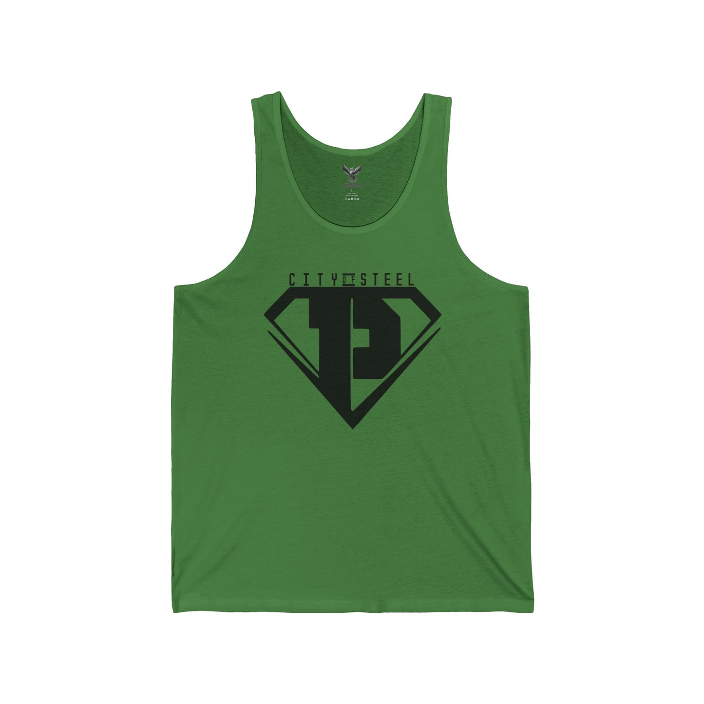 City of Steel Black Out - Unisex Jersey Tank - Bold Graphic Tee for Everyday Wear
