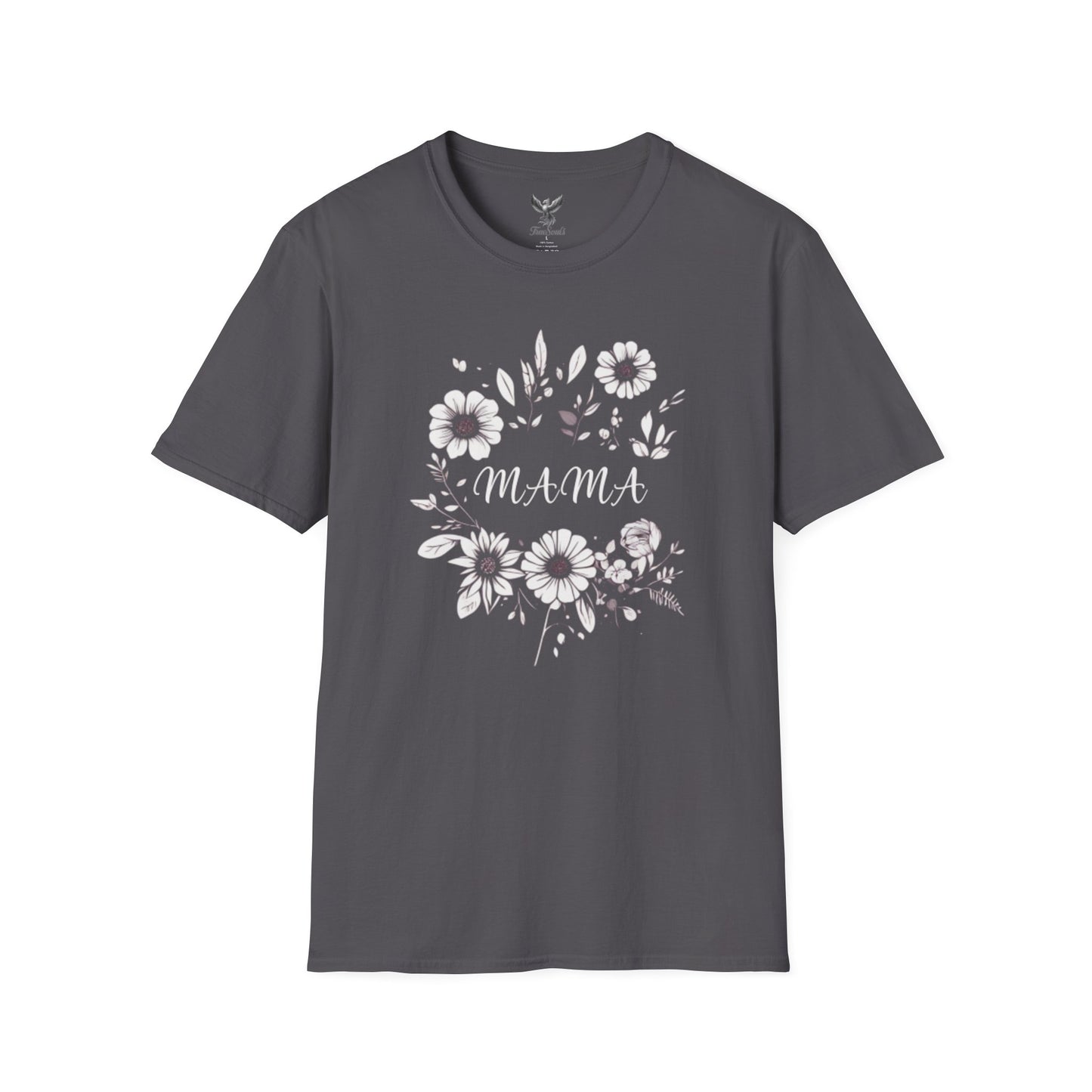 Mama- Flowers - Unisex Softstyle T-Shirt Graphic