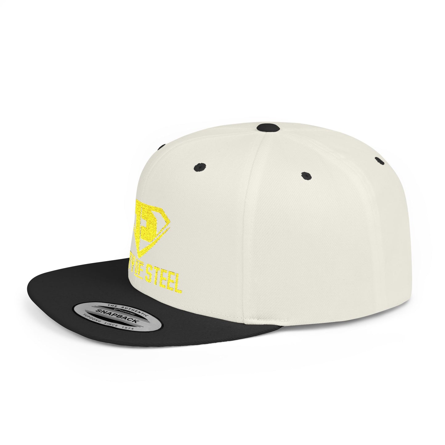City Of Steel - Stylish Flat Bill Snapback Cap, Trendy Streetwear Hat for Men and Women, Cool Gift for Birthdays, Festivals, and Sports
