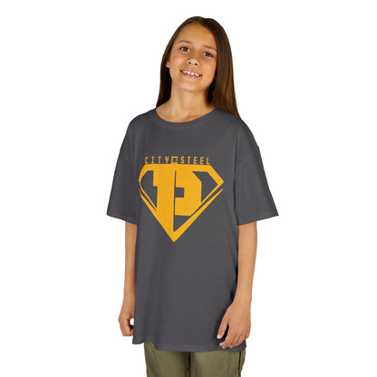Kids Unisex City of Steel Heavy Cotton Tee