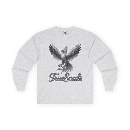 True Souls Black and White Phoenix Logo Long Sleeve Tee