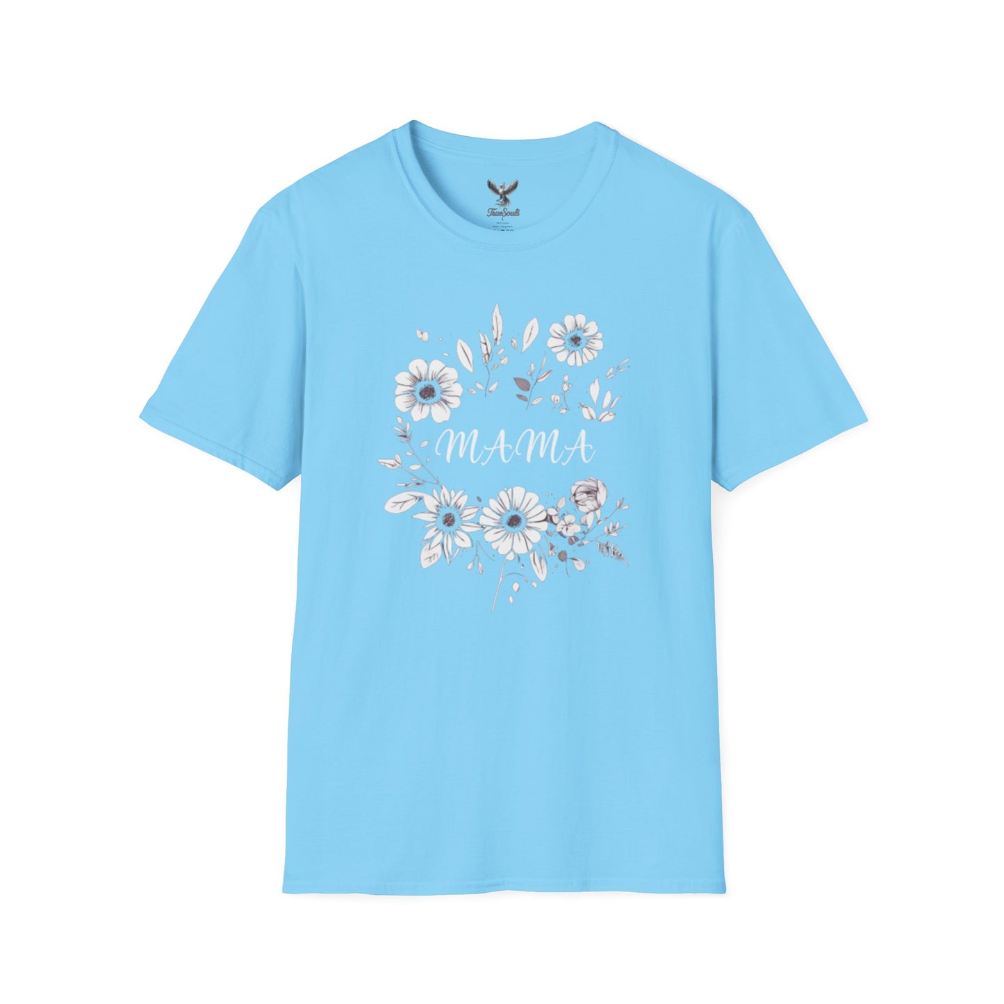 Mama- Flowers - Unisex Softstyle T-Shirt Graphic