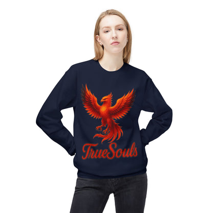 TrueSouls Red Phoenix Crewneck Sweatshirt