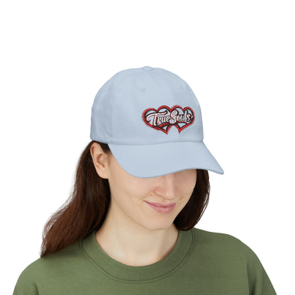 True Souls Double Heart Embroidered Baseball Hat